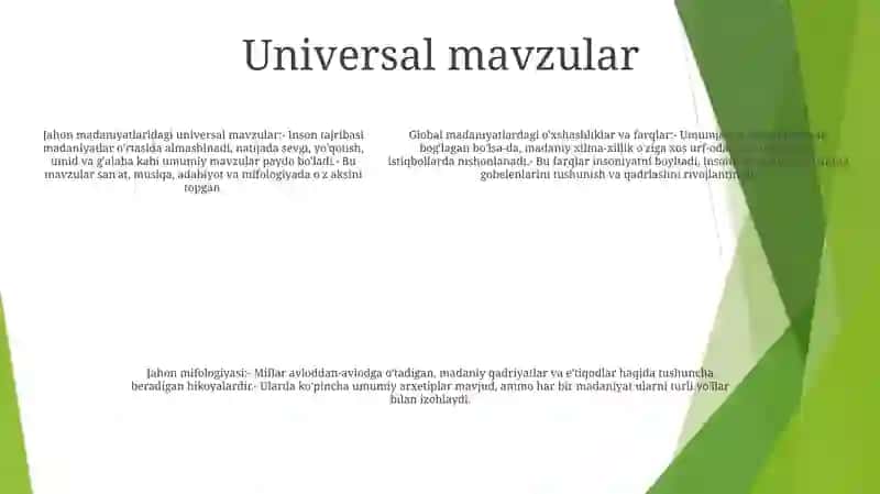 Dunyo Xalqlari Madaniyatidagi Umumiylik Va Farqlar 4