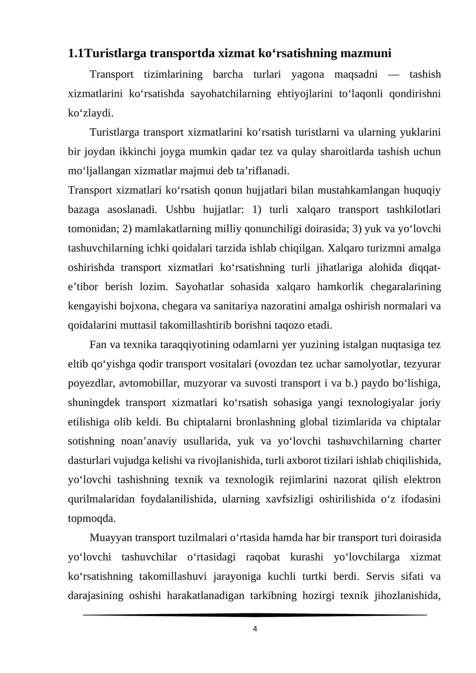 Regionda transport xizmatlarini tashkil etish imkoniyatlari 4