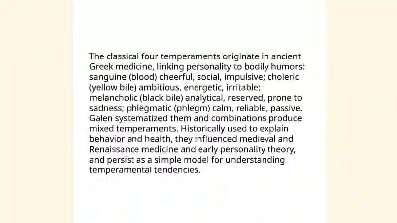 Temperament 4