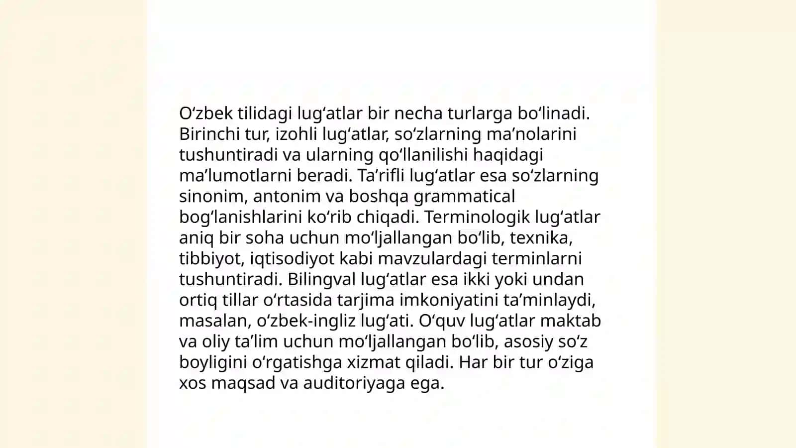 Oʼzbek leksikografiyasi va lugʻatchiligi 4