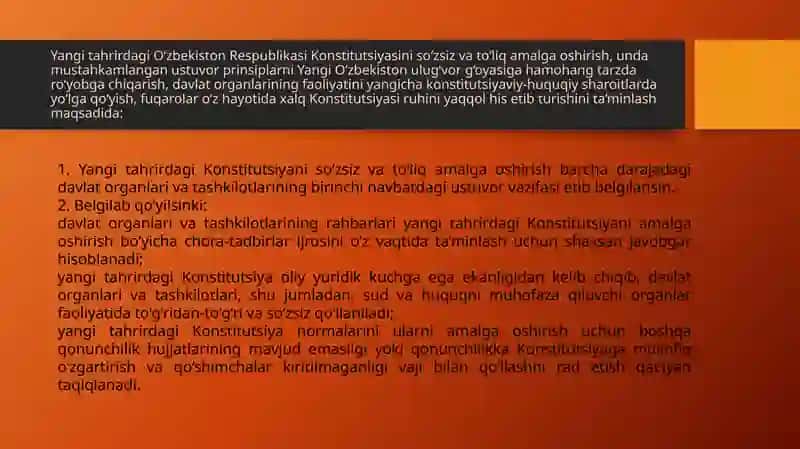 O‘zbekiston Respublikasi Konstitutsiyasi 4