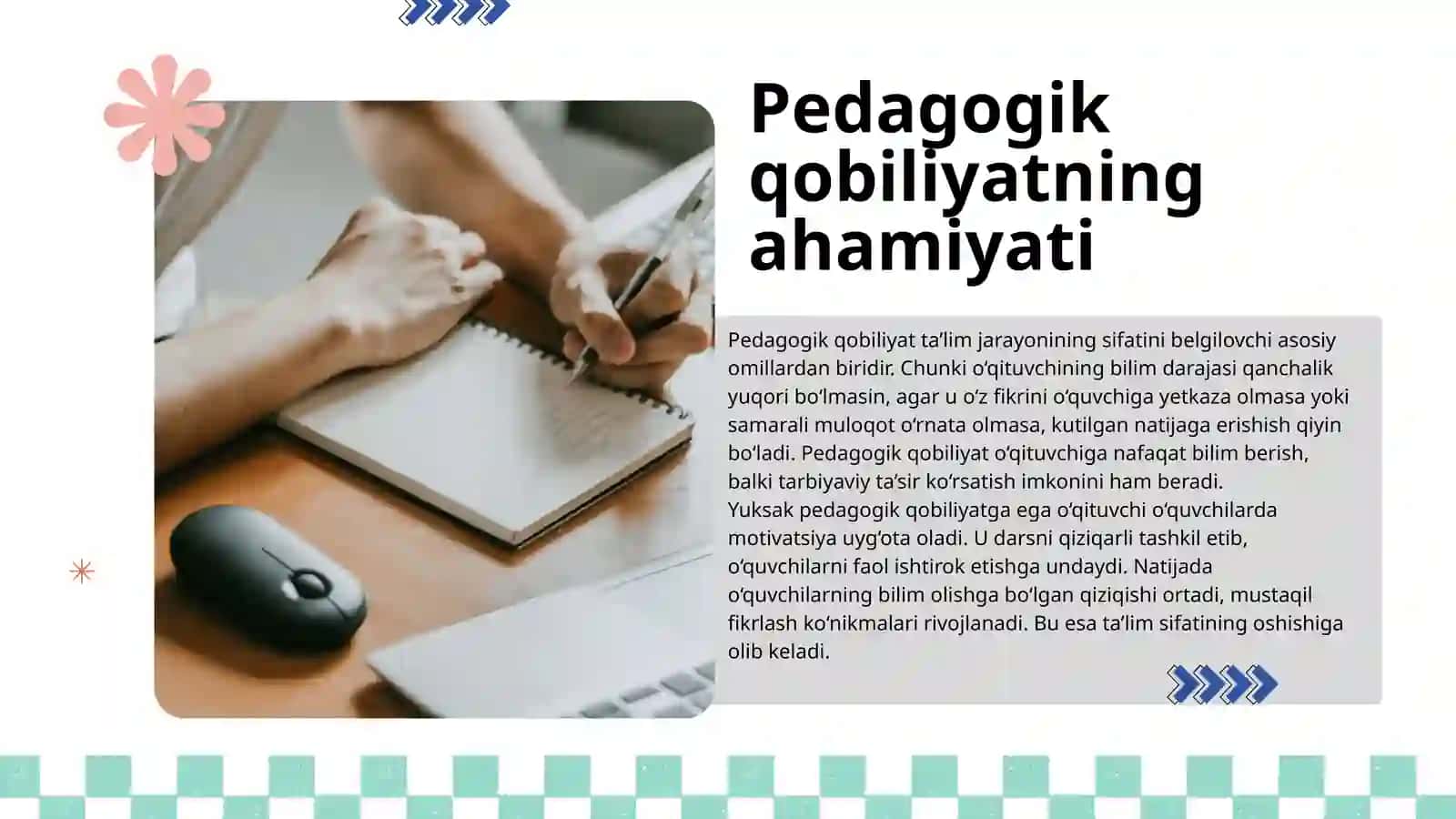 Pedagogik qobiliyatni shakllantirish yoʻllari 4