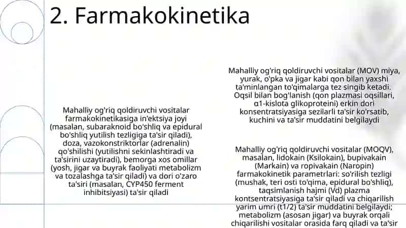 Mahalliy anistetik vositalar 4