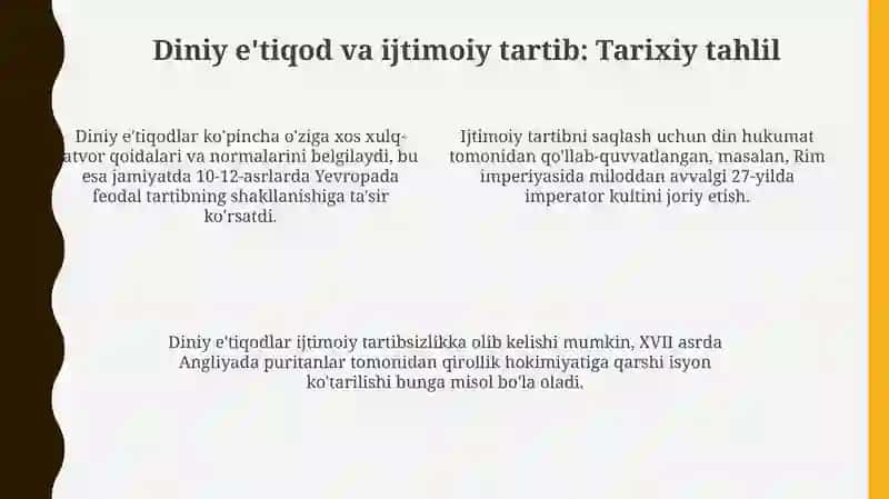 Dinning ijtimoiy-siyosiy va madaniy-axloqiy funksiyalari: Kirish 4