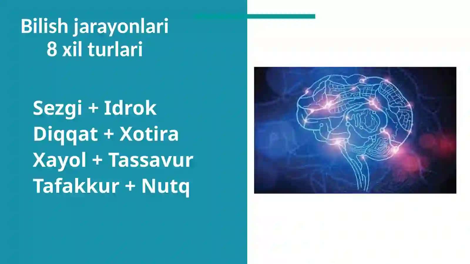 Bilish jarayonlari 4