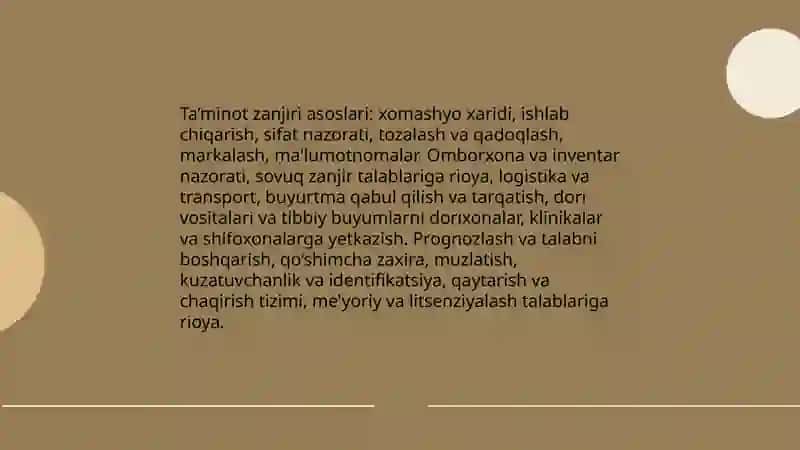 Alohida dori vositalari va tibbiy buyumlar bilan ta’minlash asoslari 4