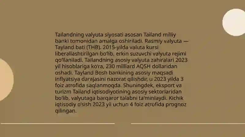 Tailandning Markaziy Banki 4