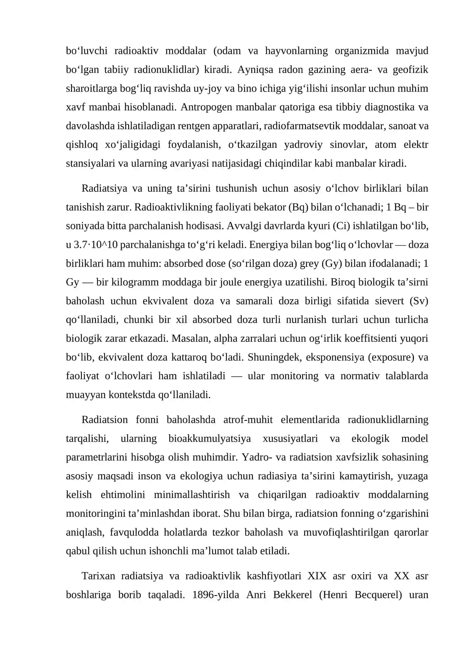 Atrof muhit radiatsiyasi radiatsion fon 4