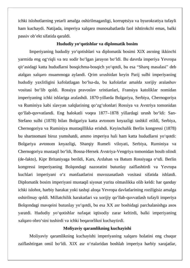 Turkiyaning XIX asrning ikkinchi yarmida xalqaro ahvoli 4