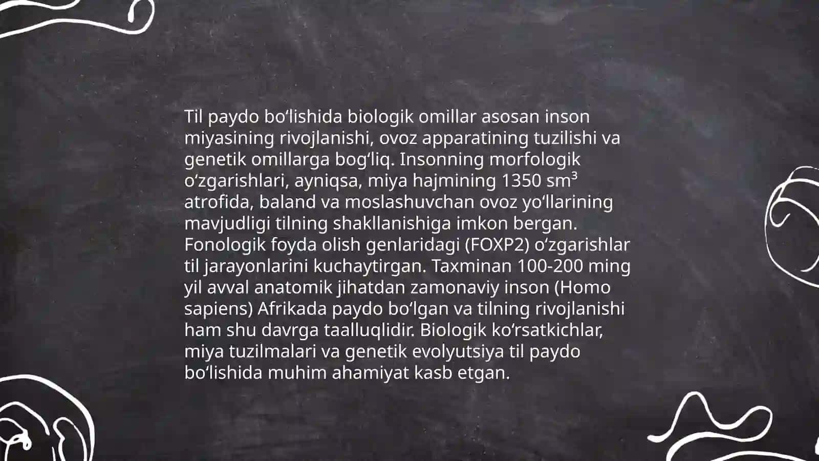 Tilning paydo boʻlishi 4