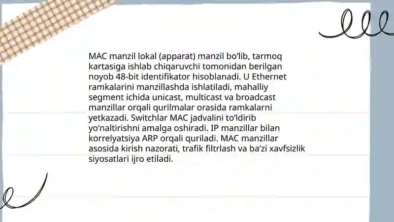 TCP |IP (Transport Control Protocol |Internet Protocol) manzil turlari 4