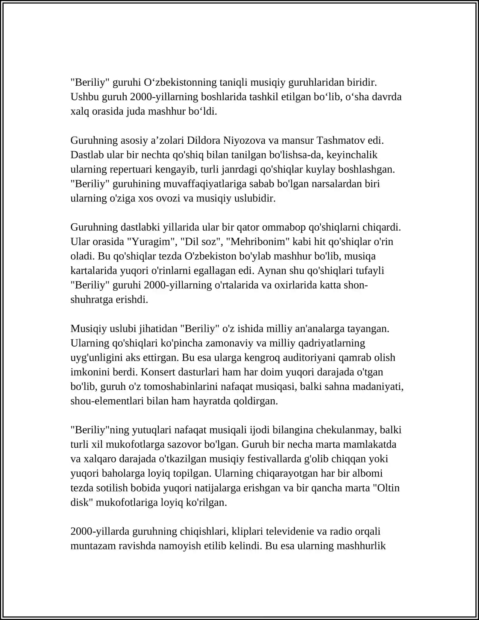 DAVRIY JADVALNING 2-GURUH ELEMENTLARI.BERILIY GURUHI 4