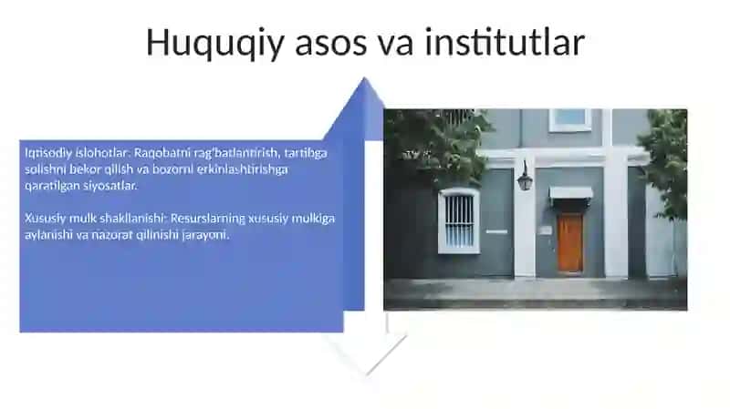 Iqtisodiy islohotlar, xususiy mulkchilikning shakllanishi 4