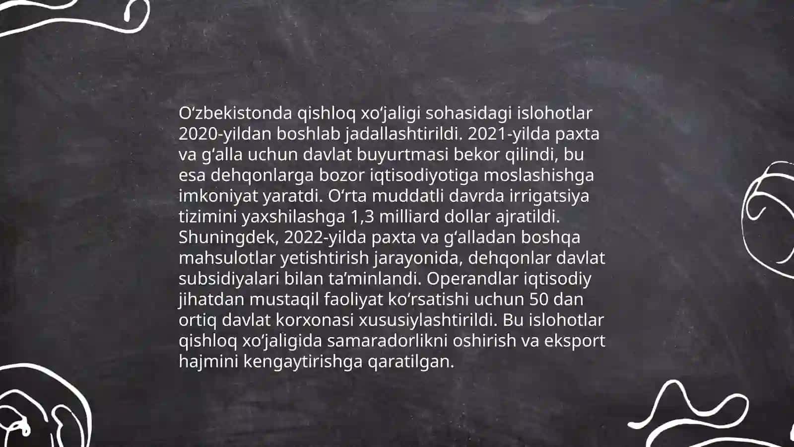 O‘zbekiston iqtisodiyoti haqida 4