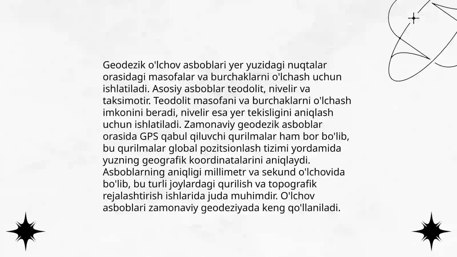 Geodezik ishlarini yuritish 4