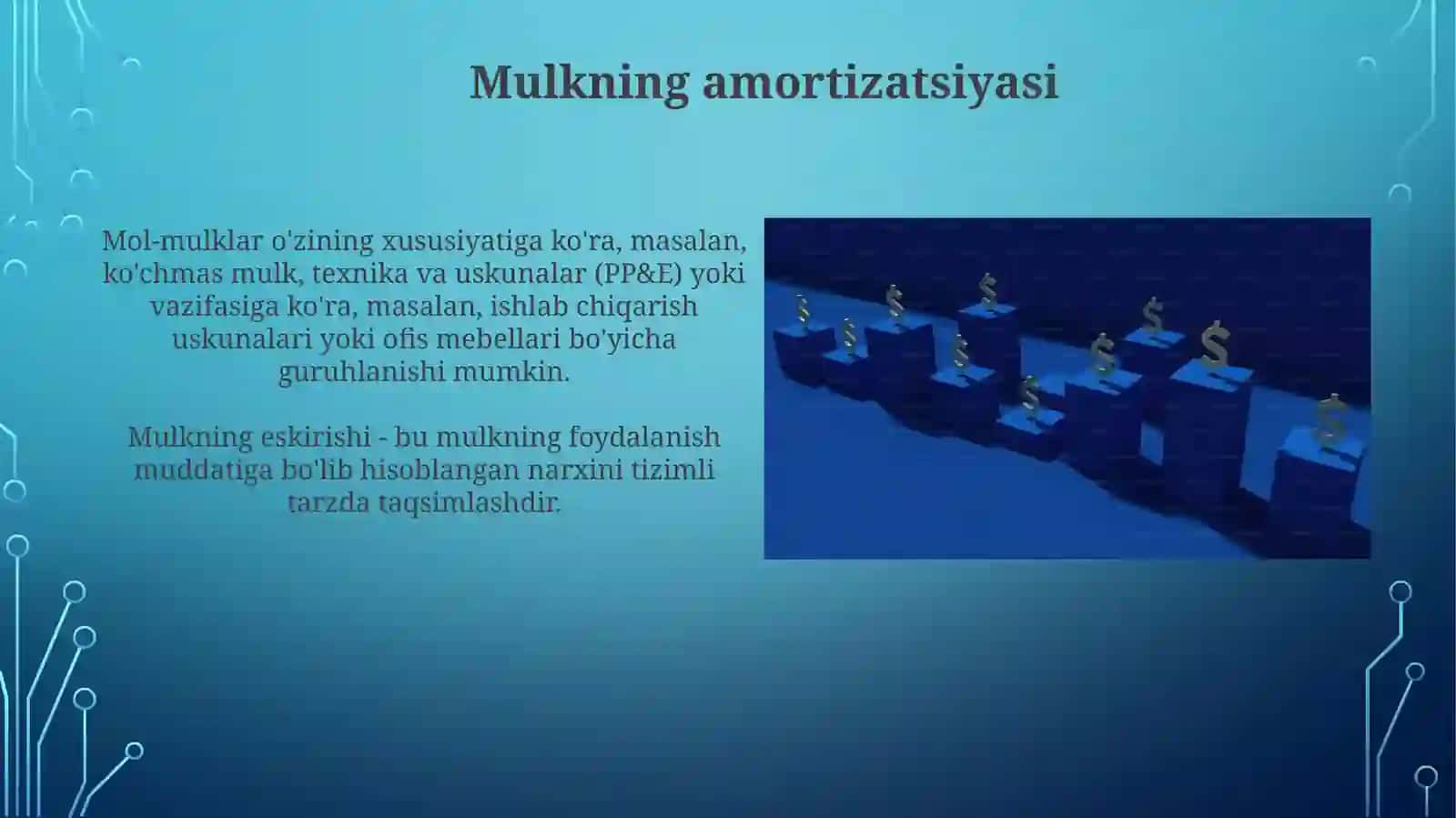 Asosiy vositalar va ularning guruhlanishi 4