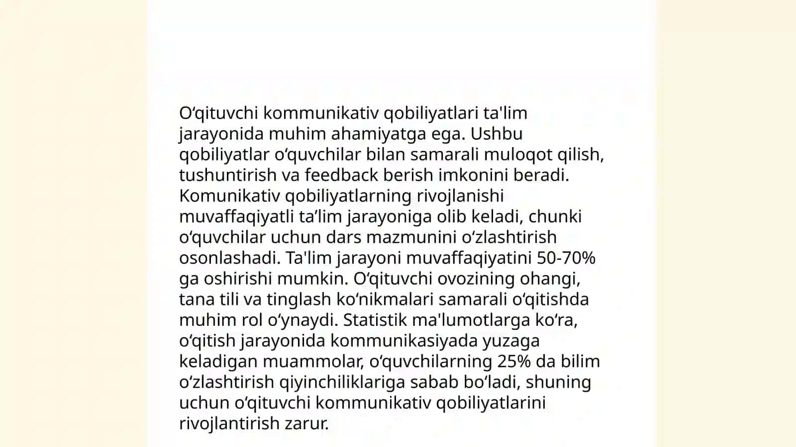 O‘qituvchi faoliyatida pedagogik qobiliyat 4
