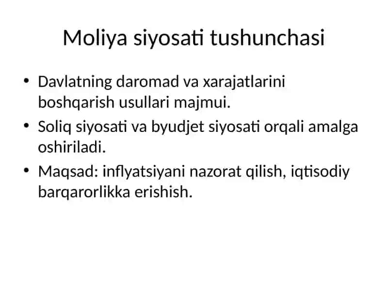 Bank sektori va moliya siyosati 4