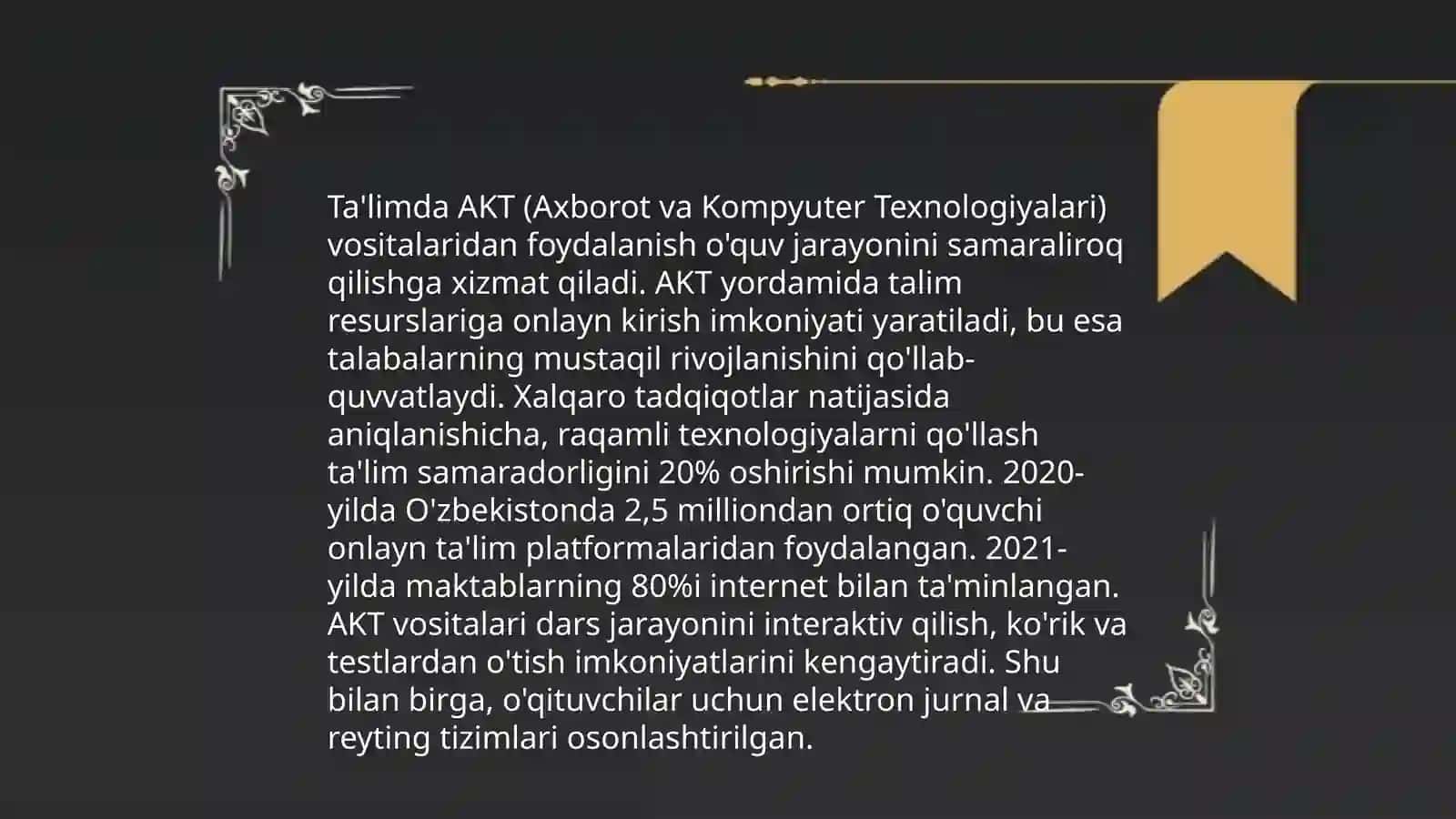 AKT ning innovatsion yondashuvdagi ahamiyati 4
