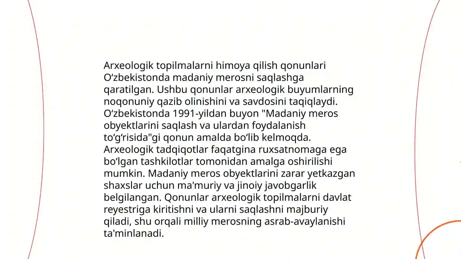 Oʻzbekistonda arxeologiya qonunchiligi 4