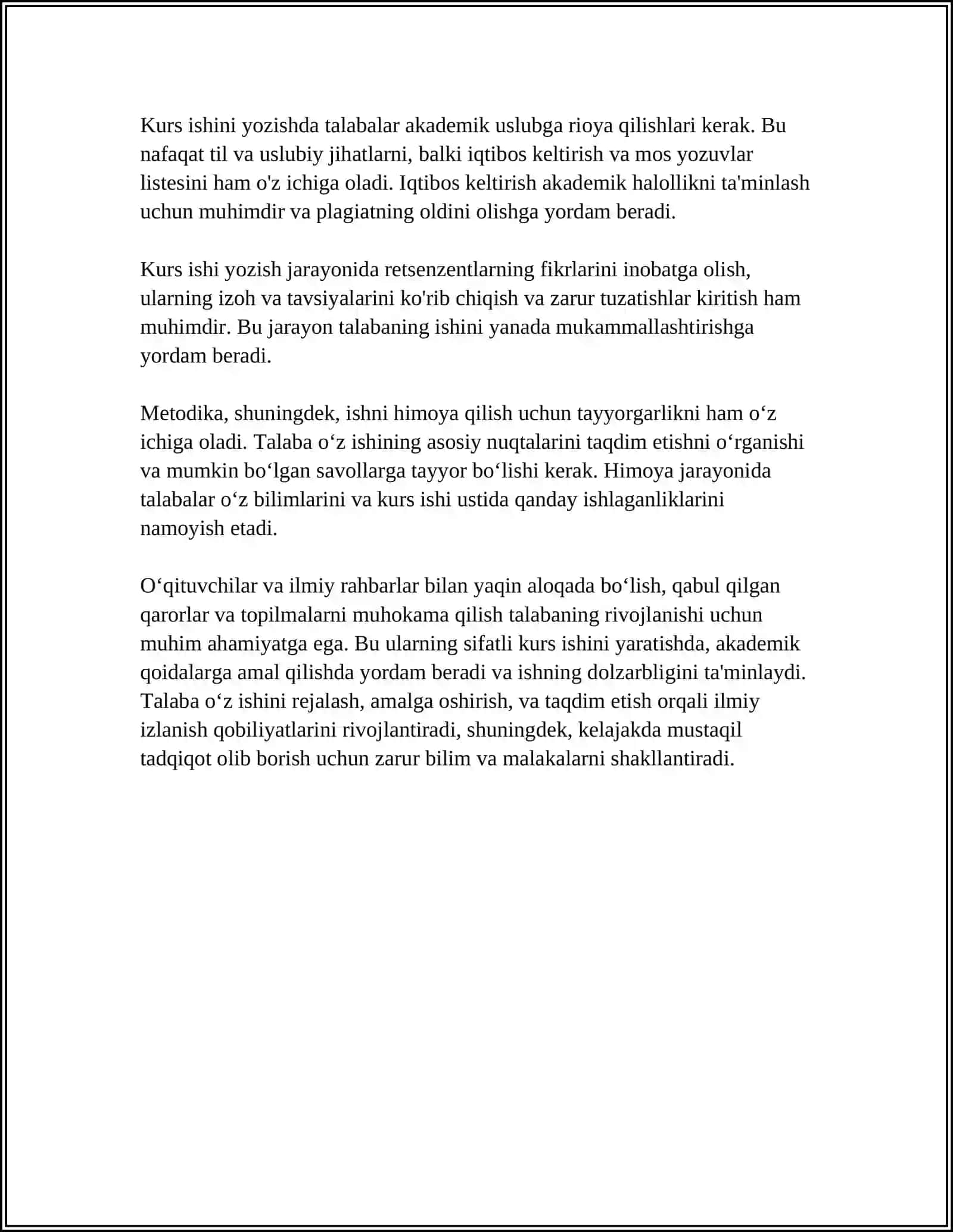 Kurs ishi yozish metodikasi 4