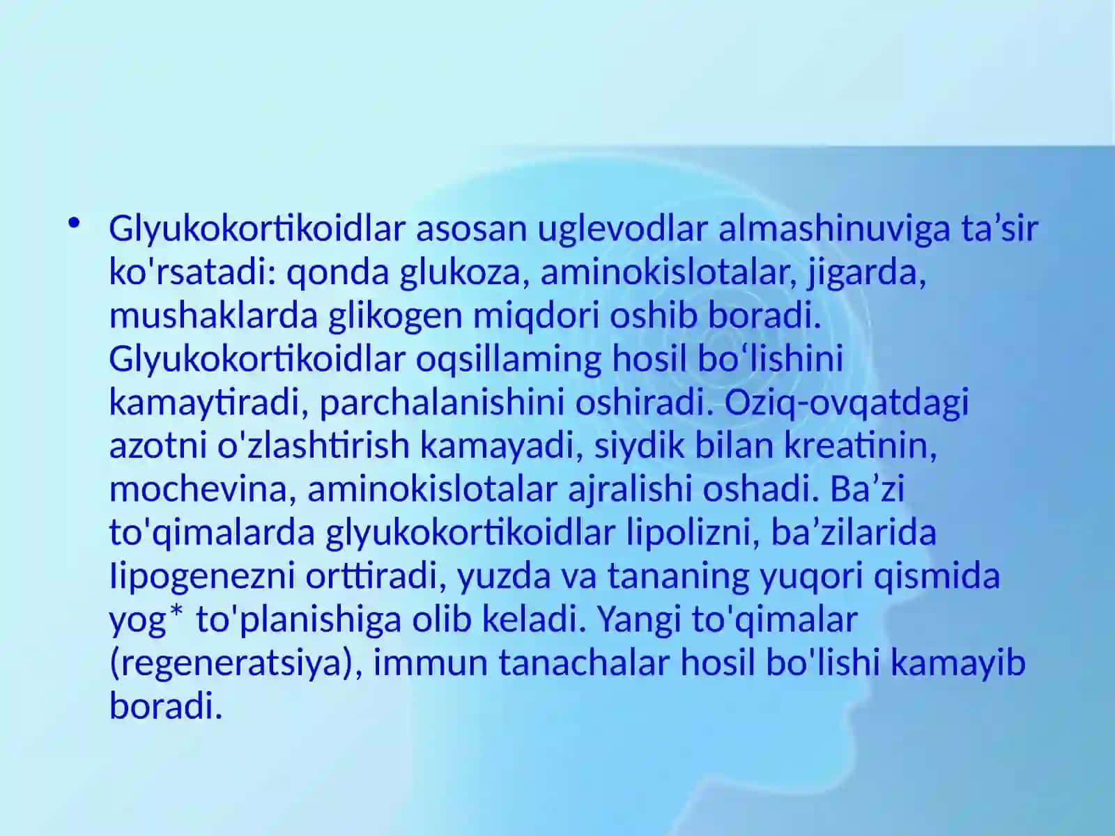 Glyukokortikoidlarninojo`yata`sirlari 4