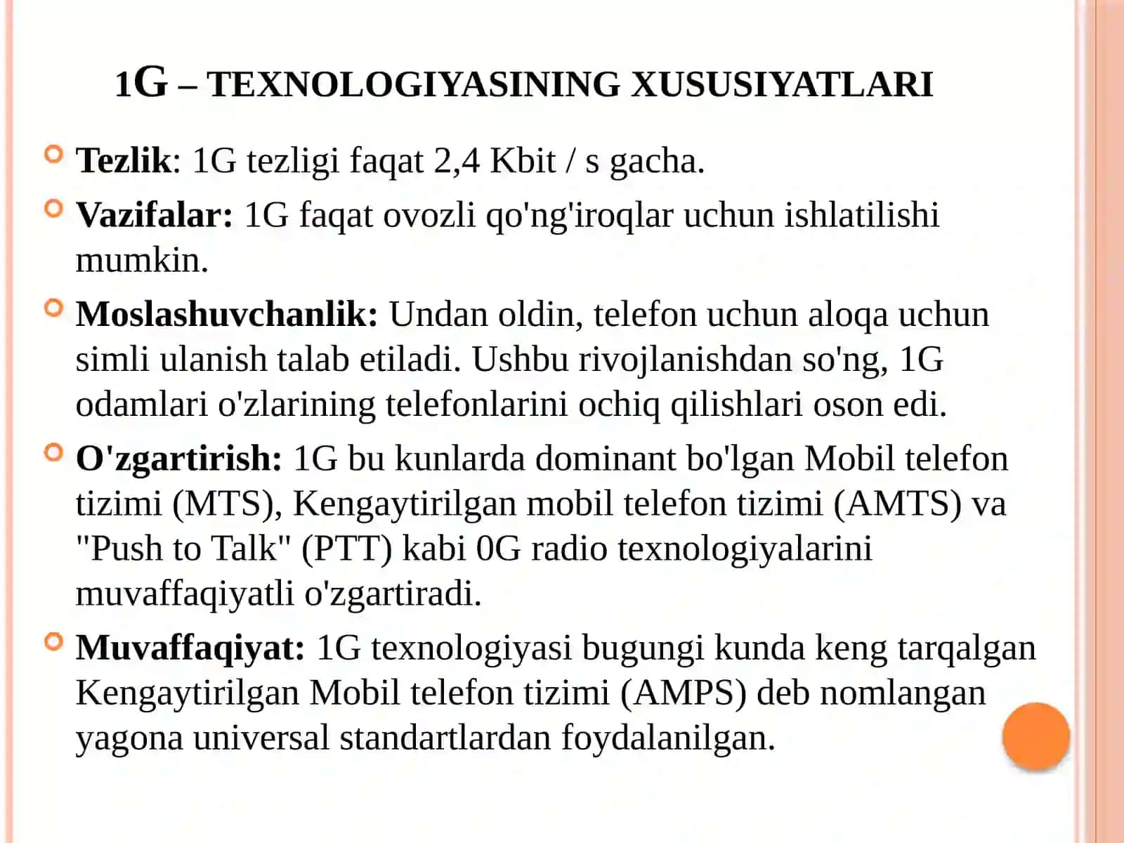 MA’RUZA-16.Mobiltarmoqlari. 3G (UMTSvaWCDMA), 4G (WiMAXvaLTE)va5Gtexnologiyalari 4