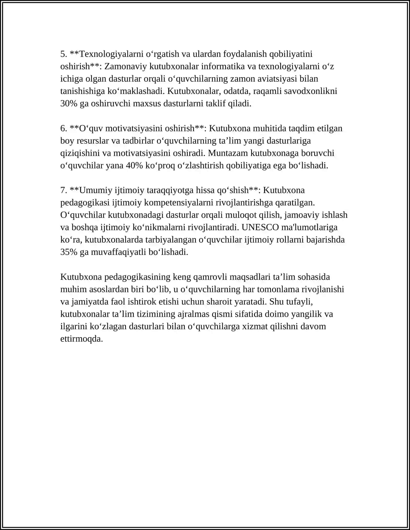 KUTUBXONA PEDAGOGIKASINING TAMOYILLARI 4