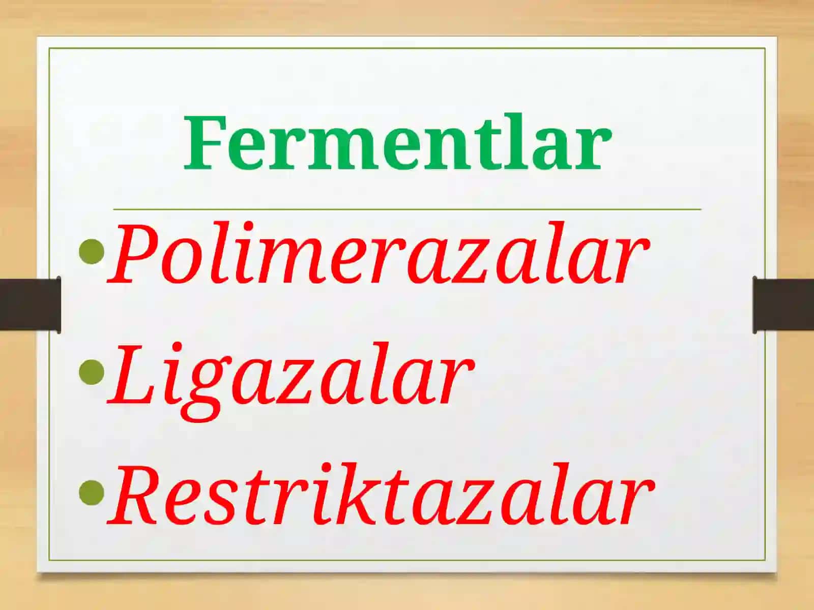 Gen muhandisligida qo'llaniladigan fermentlar 4