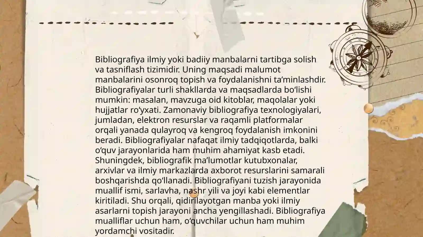 Badiiy adabiyotlar biblografiya maqsadi,vazifalari 4