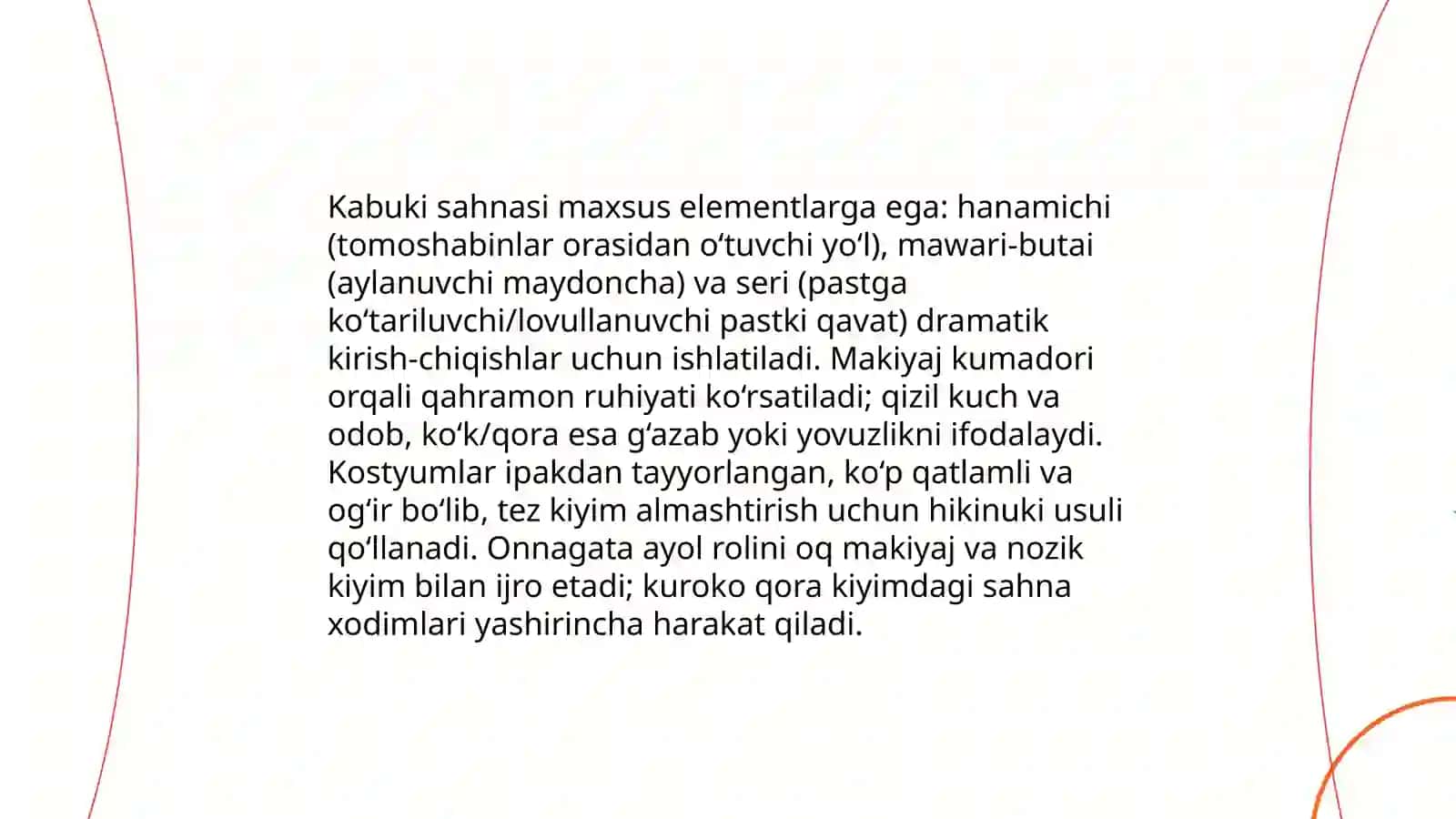 Yaponiyada Milliy va ma'naviy meros hisoblanmish teatr sohasi 4
