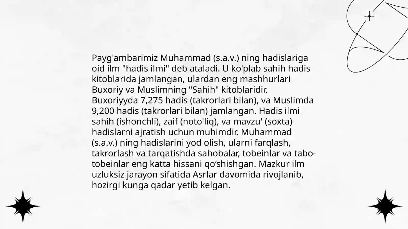 Hadis ilmi va uning tarbiyaviy ahamiyati 4