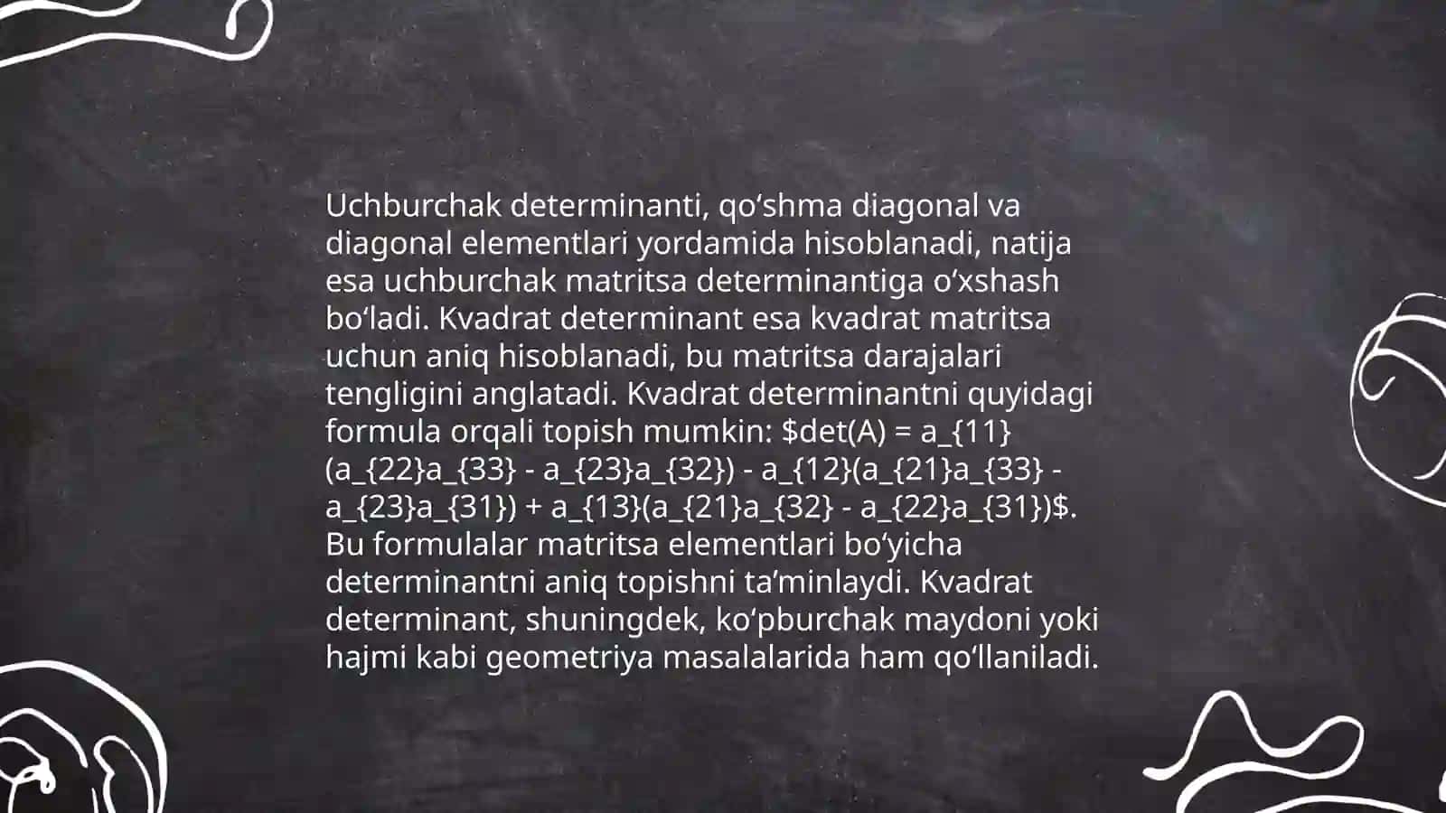 Ikkinchi va uchinchi tartibli determinantlar 4