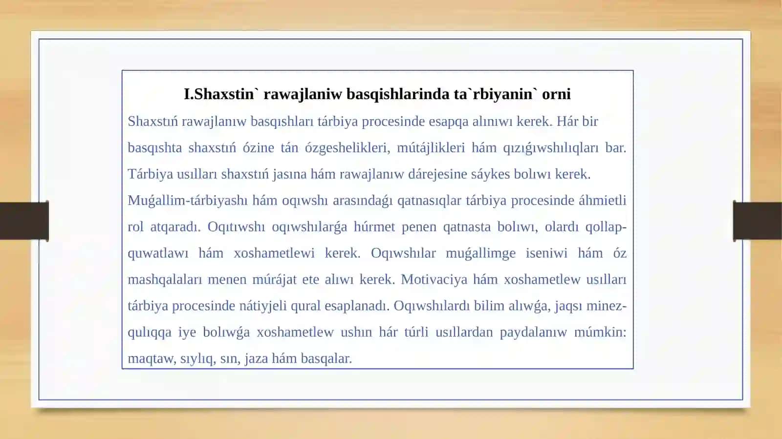Psixologiyada ta`rbiya mexanizimleri 4