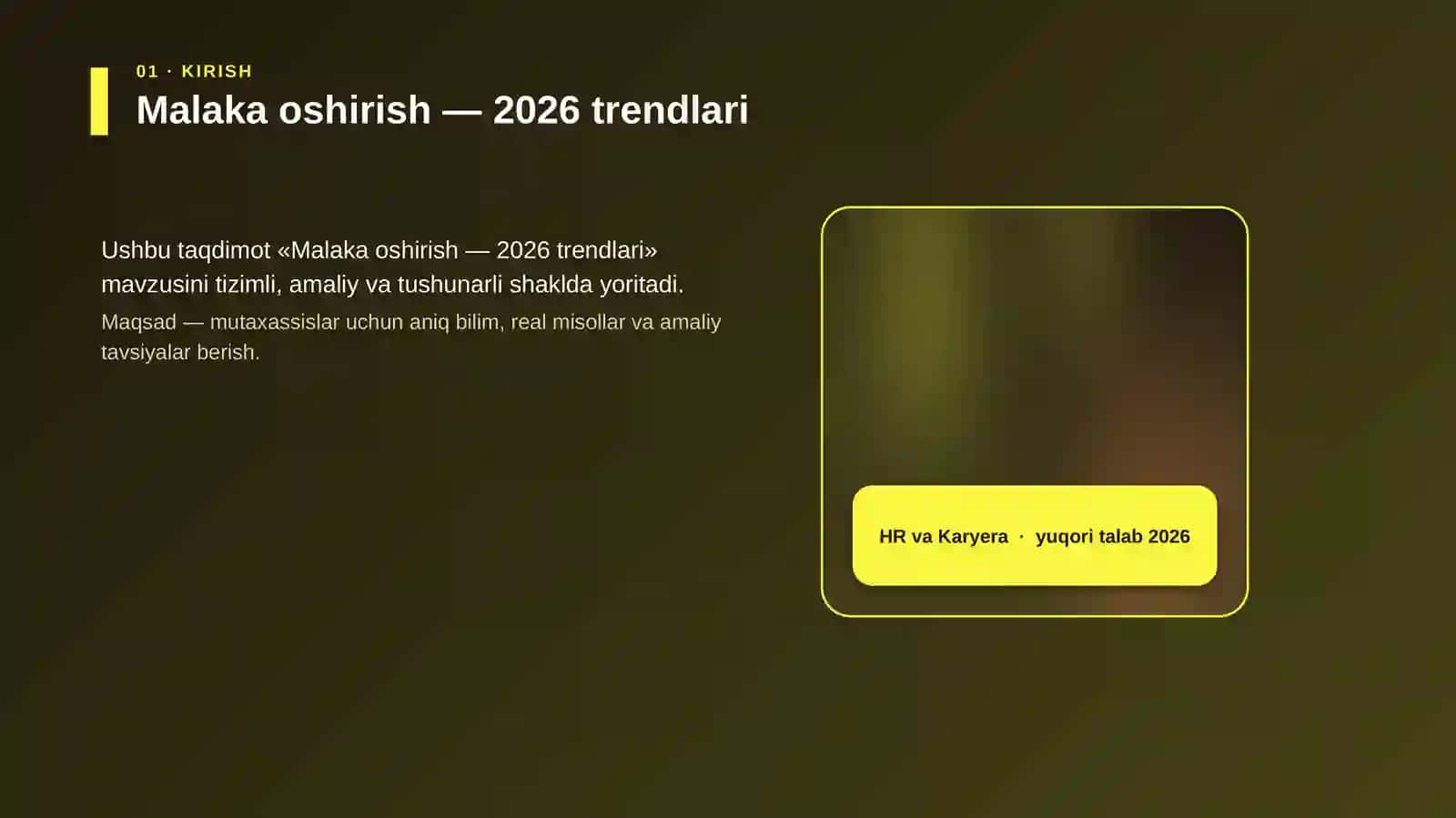 Malaka oshirish — 2026 trendlari 4