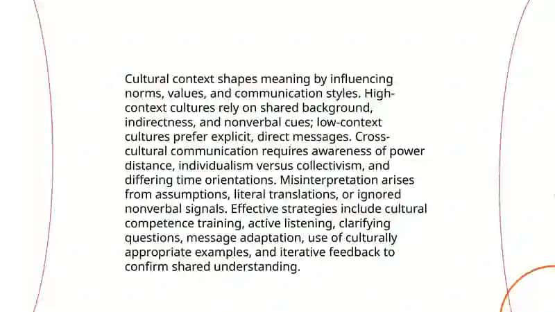 Exploring the role of context in communication 4