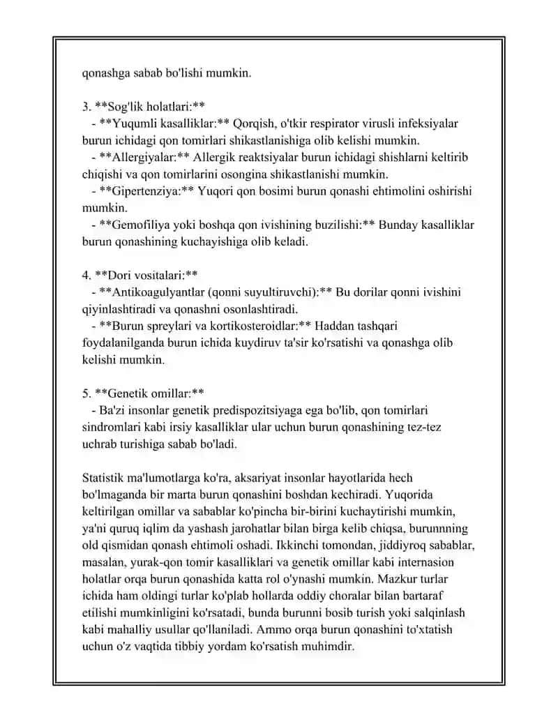 BURUN CHIPQONI KLINIKASI TASHXISLASH DAVOLASH ASORATLARI 4