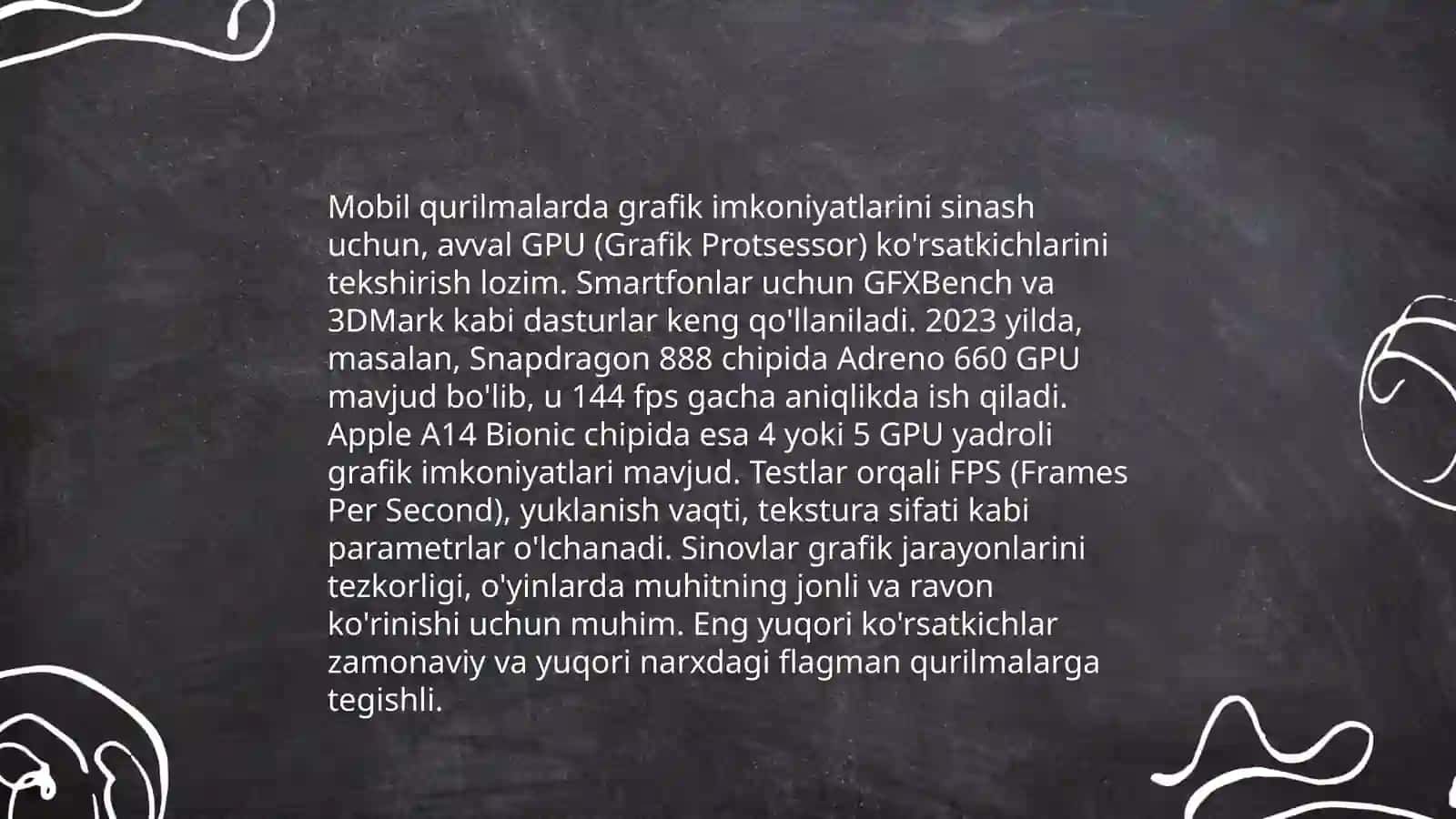 Mobil texnalogiyalarining grafik imkoniyatlari 4