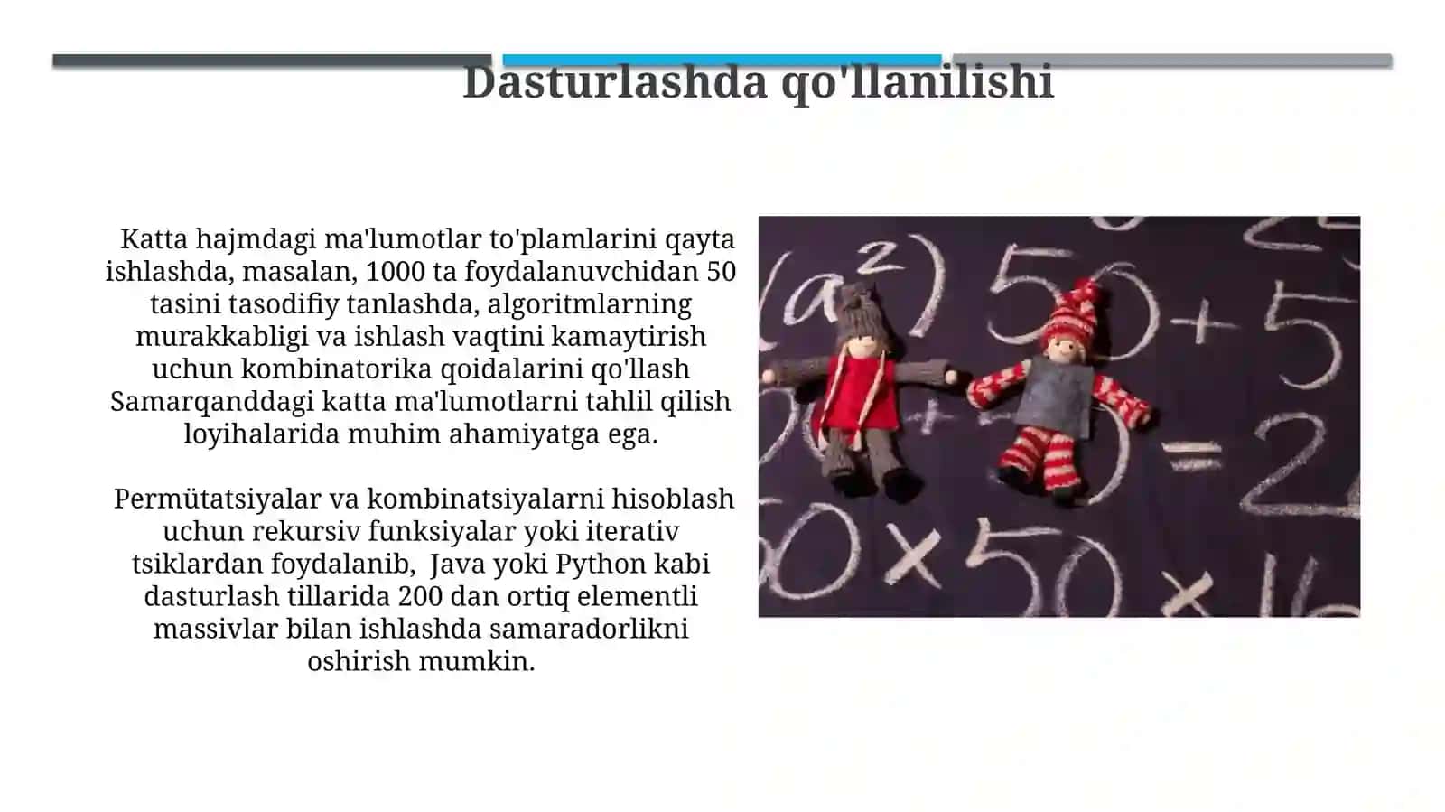 Kombinatorikada qo'shish va ko'paytirish qoidasi 4