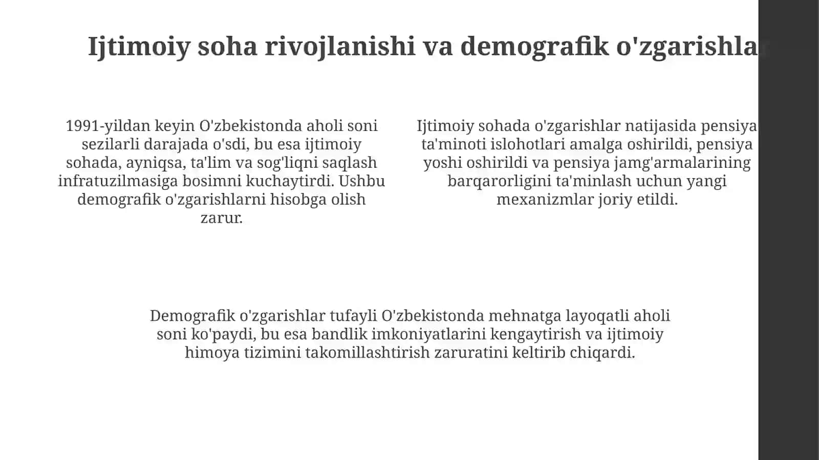 O'zbekiston va jahon davlatlari taraqqiyoti 4