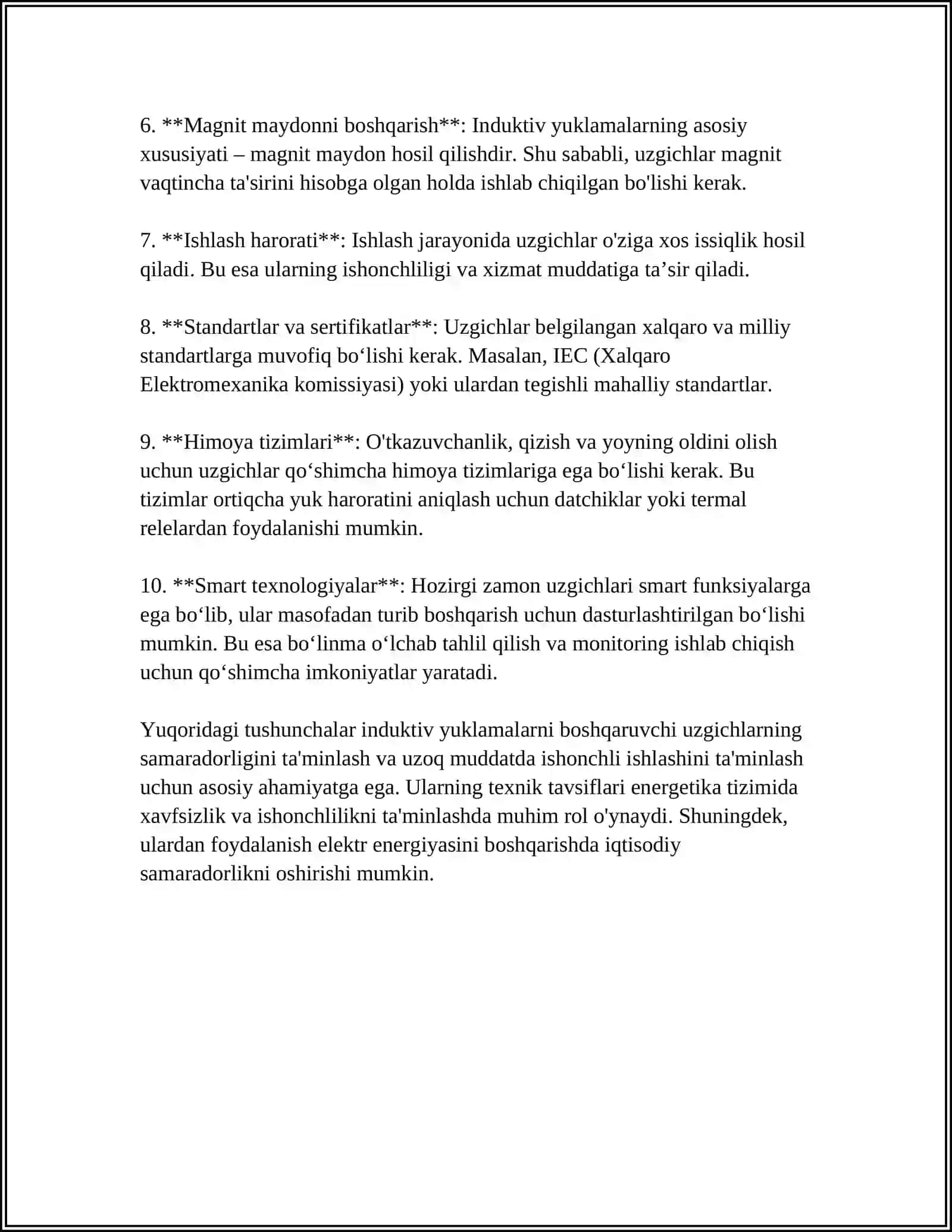 INDUKTIV YUKLAMALARNI UZGICHLARI 4