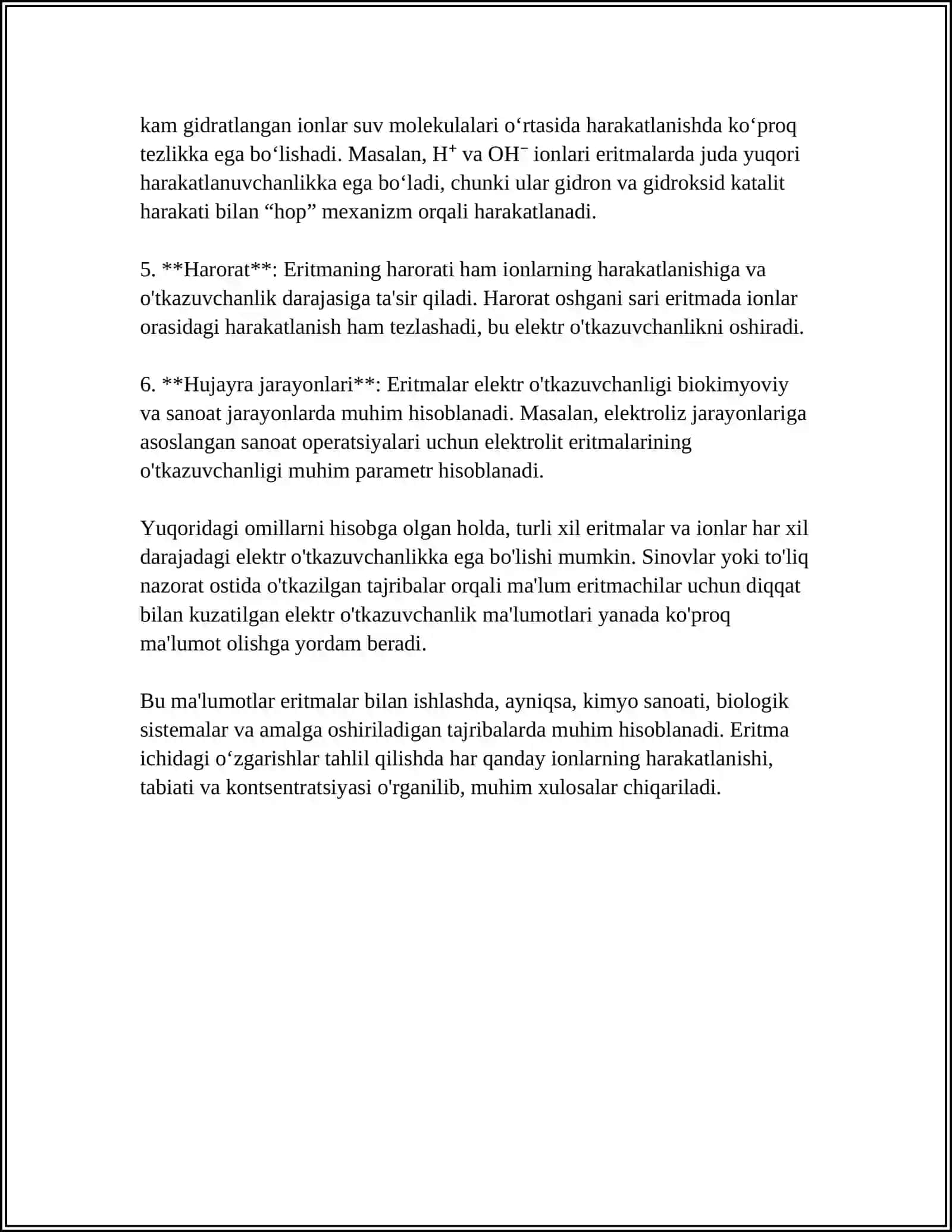 ERITMALARNING ELEKTR O'TKAZUVCHANLIGI 4