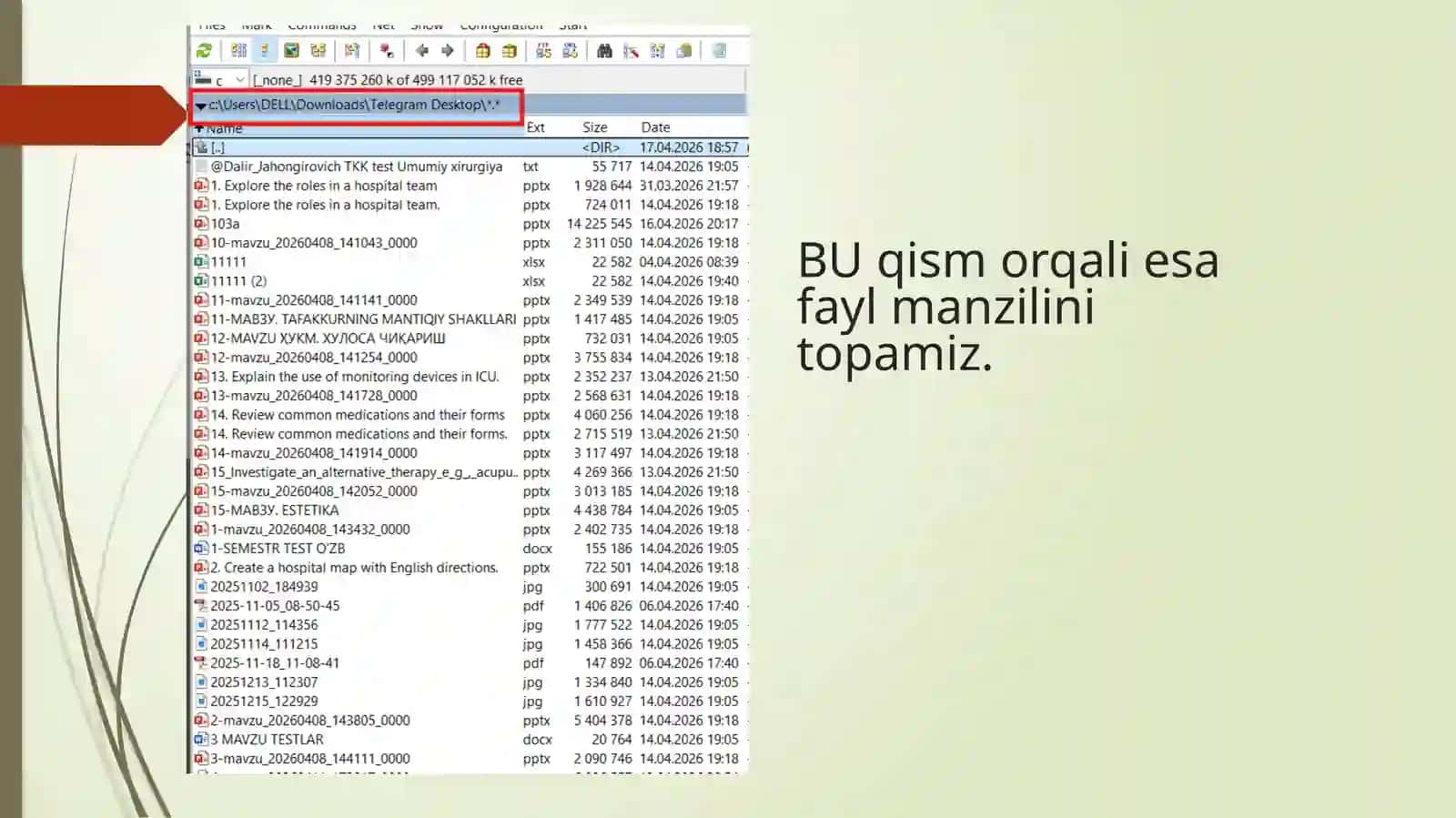 Kompyuterimizga totalkomander ilovasini yuklab olamiz 4