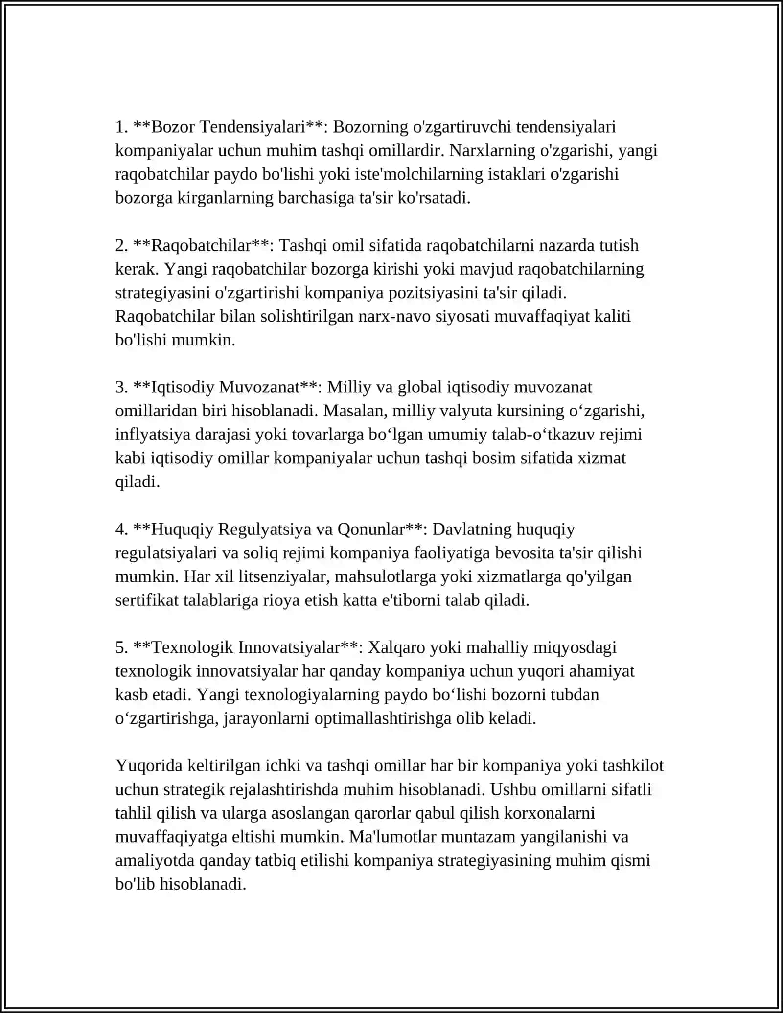 IQTISODIY TAHLILDA OMILLAR TIZIMI HAMDA MODELLAR 4