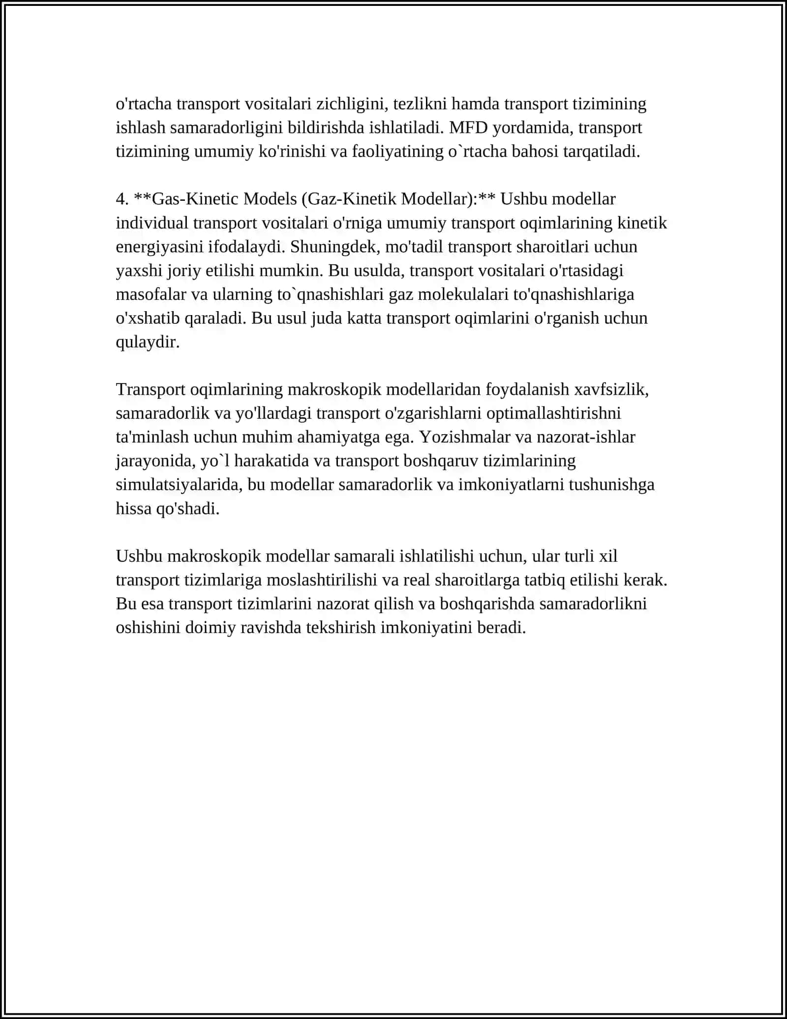TRANSPORT OQIMLARINI MODELLASHTIRISH USULLARI 4