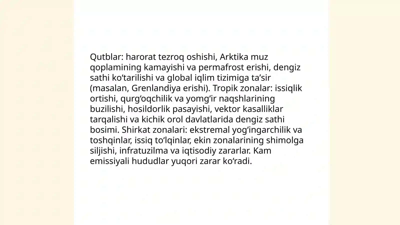 Iqlim oʻzgarishi kimga “qimmatga tushyapti”? 4
