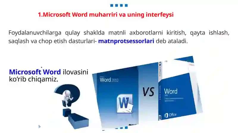 Matn axborotlarini qayta ishlash texnologiyalari 4