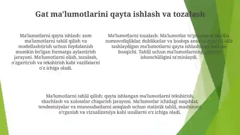 Gat MaʼLumotlari Tahlili 4