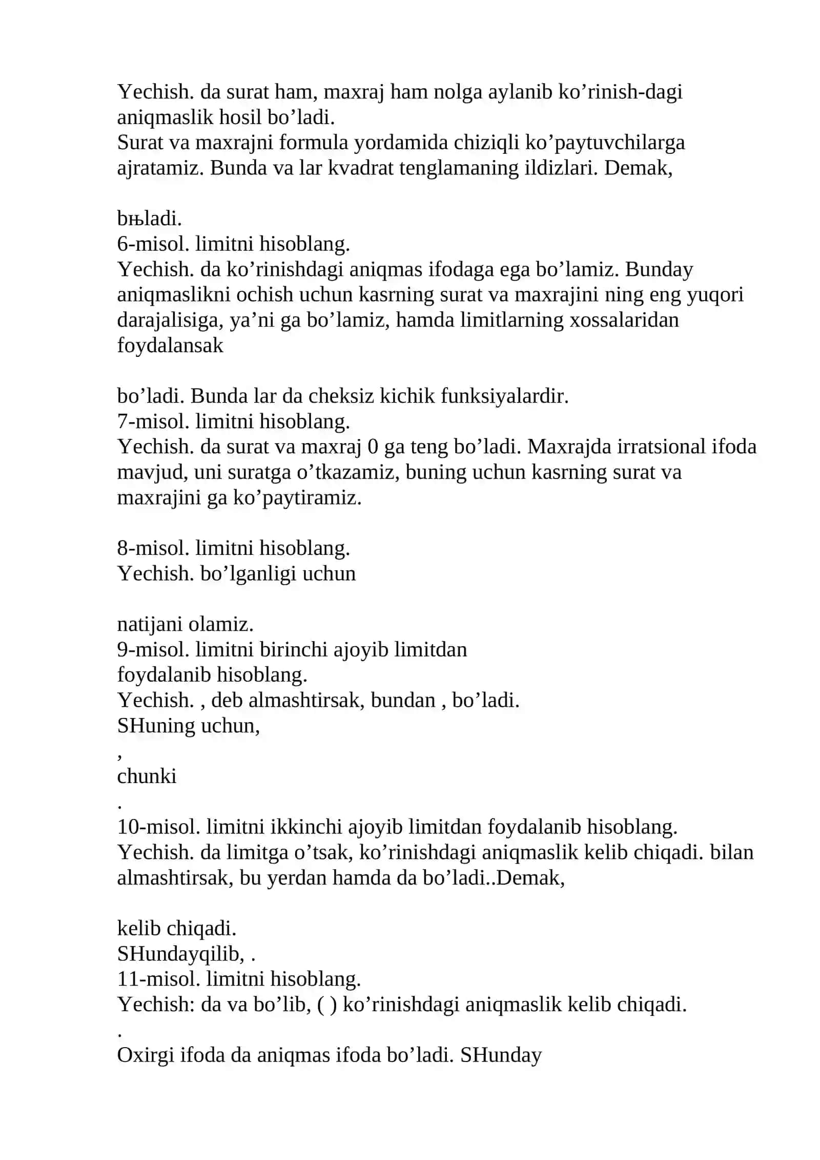 Aniqmasliklar Va Ularni Ochishga Doir Misollar Yechish 4