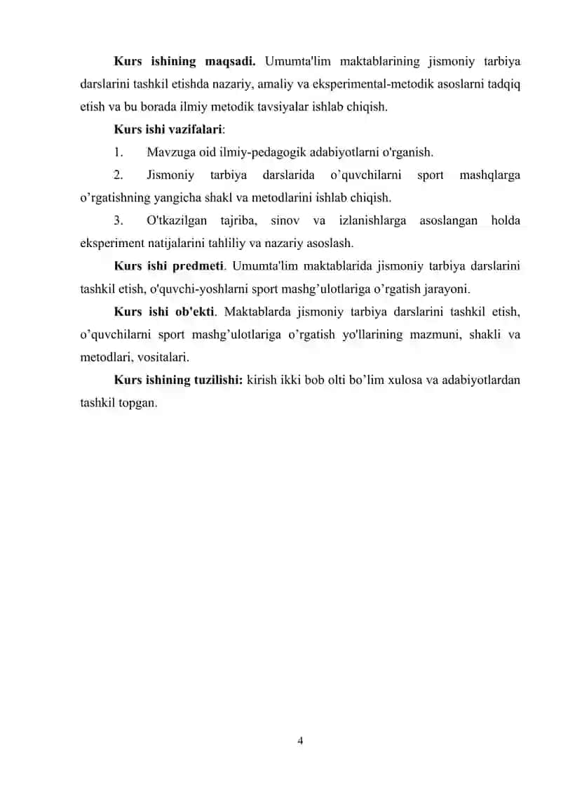 Umum ta'lim maktablarida jismoniy tarbiya darslarini rejalashtirish 4